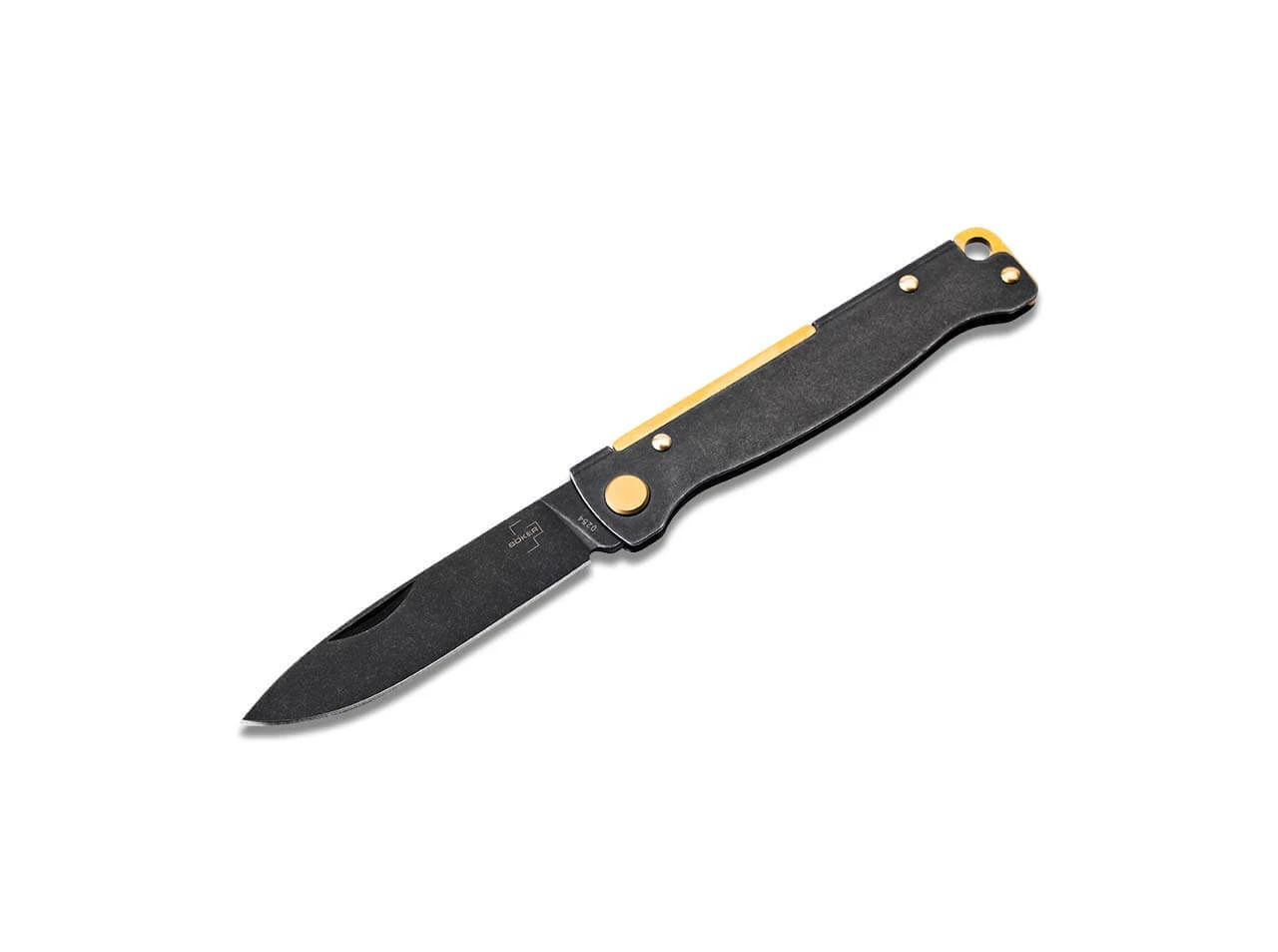 Boker Plus ATLAS BLACK STONEWASH BRASS 01BO859 4 Boker Plus ATLAS BLACK STONEWASH BRASS 01BO859 – Bild 2