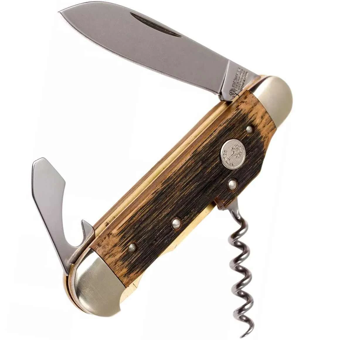 Böker Manufaktur 110185 Winzermesser Griff Aus Eichenholz, Neusilber 3 Böker Manufaktur 110185 Winzermesser Griff Aus Eichenholz, Neusilber