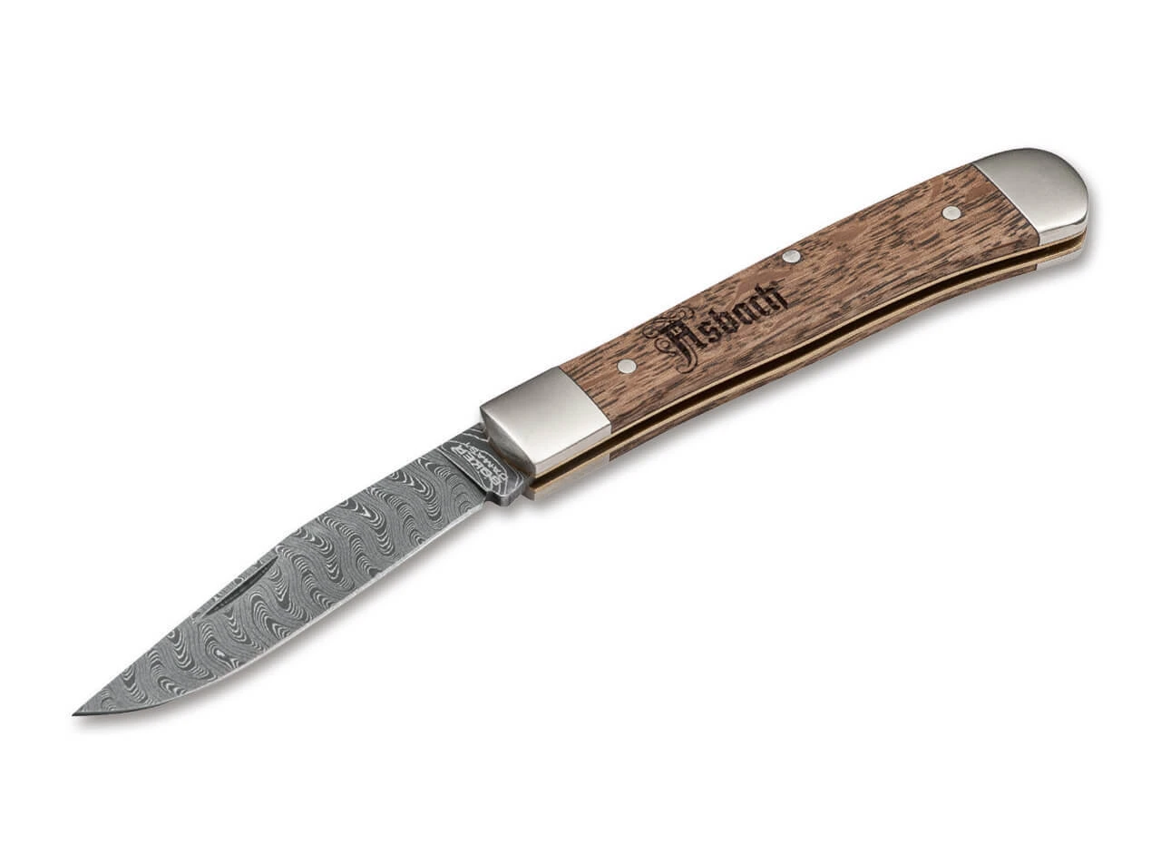 BOKER Trapper Asbach Uralt Damascus 116004DAM 4 BOKER Trapper Asbach Uralt Damascus 116004DAM – Bild 2