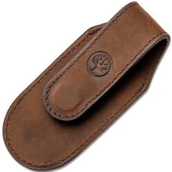 Magnetic Leather Pouch Brown Small 9,5 Cm 09BO291