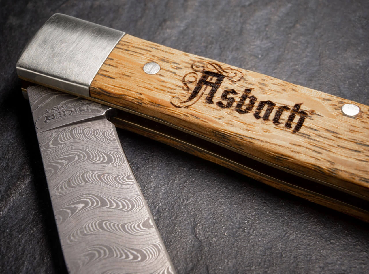 BOKER Trapper Asbach Uralt Damascus 116004DAM 8 BOKER Trapper Asbach Uralt Damascus 116004DAM – Bild 6